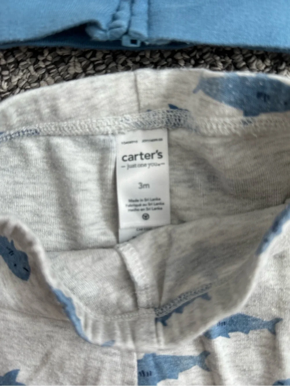 Carter's Light Blue Shark Hoodie Set